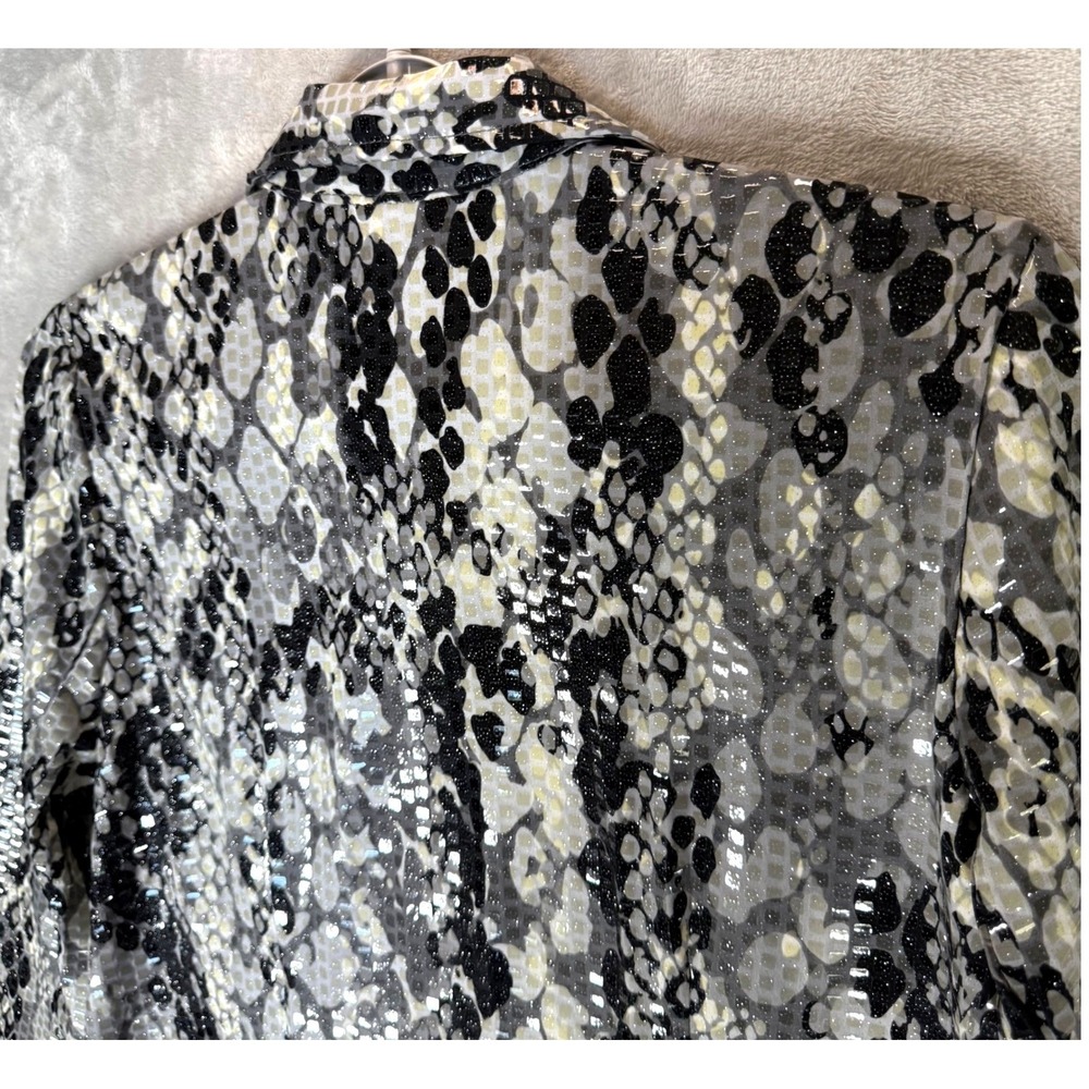 Ruby Rd Snake Print Zip Front Jacket Blazer Women… - image 4